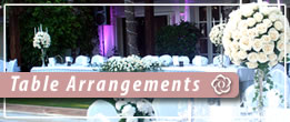 Table Arrangements For Private Functions And Parties